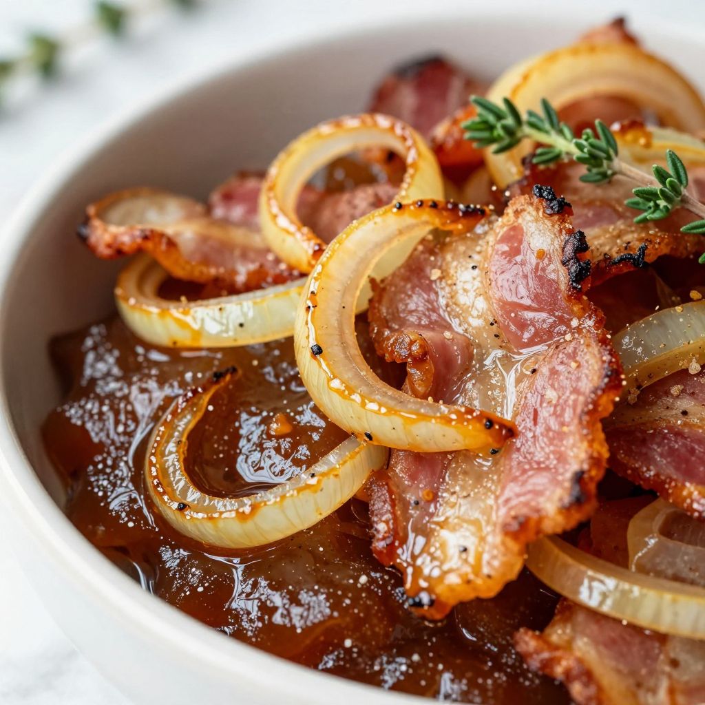 bacon onion jam step image
