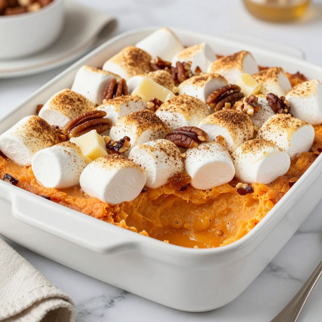 Finished Bruce's Yams Sweet Potato Casserole served