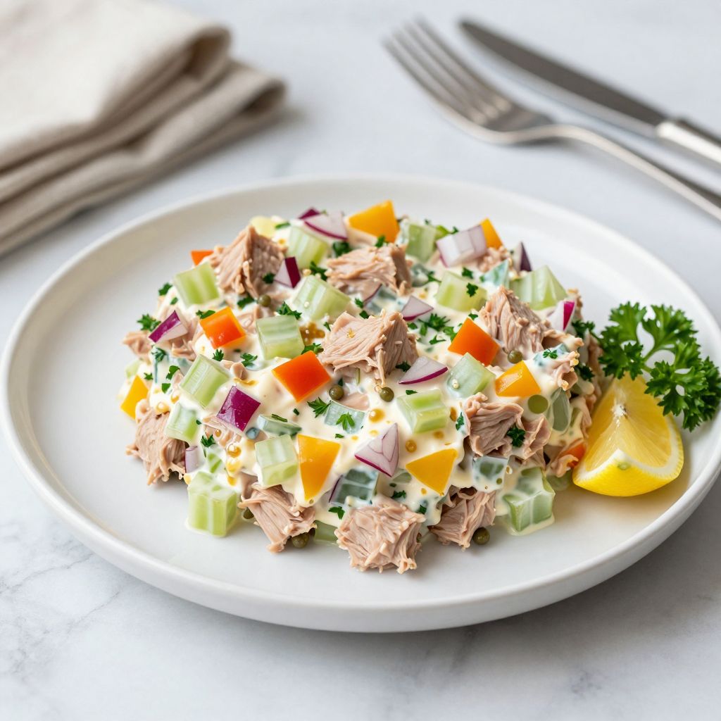 Finished Canned Tuna Salad