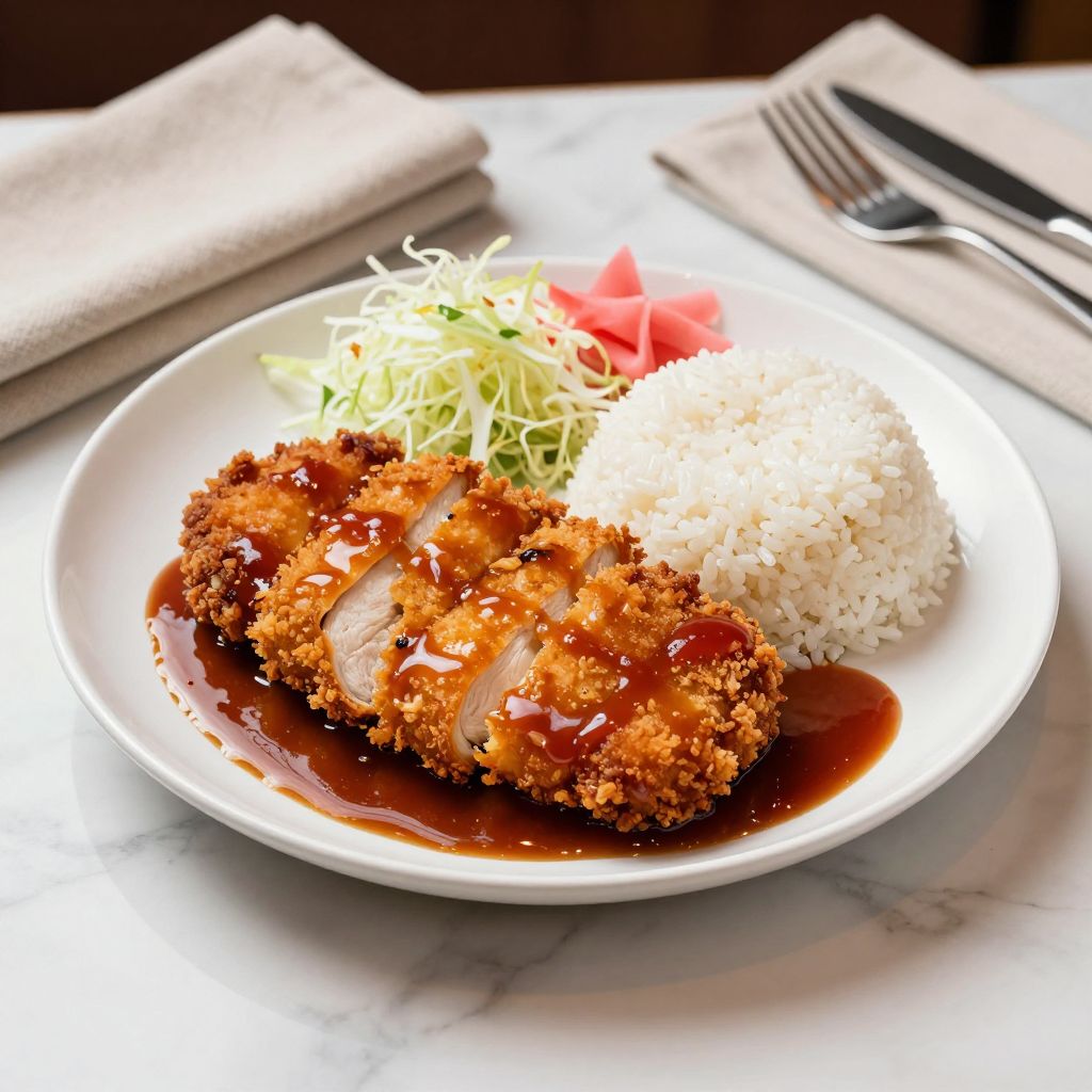 Finished Chicken Katsu Sauce