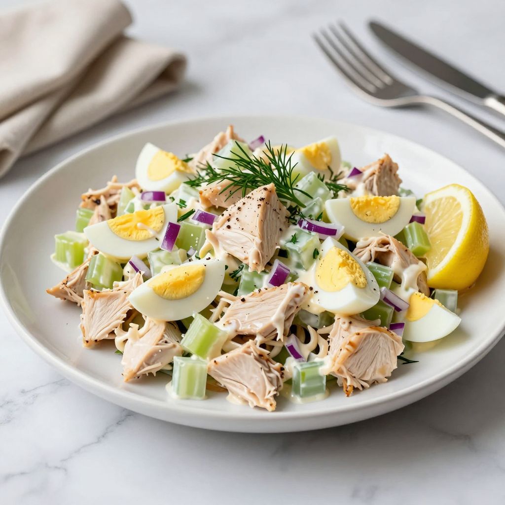 Chicken salad ready to serve