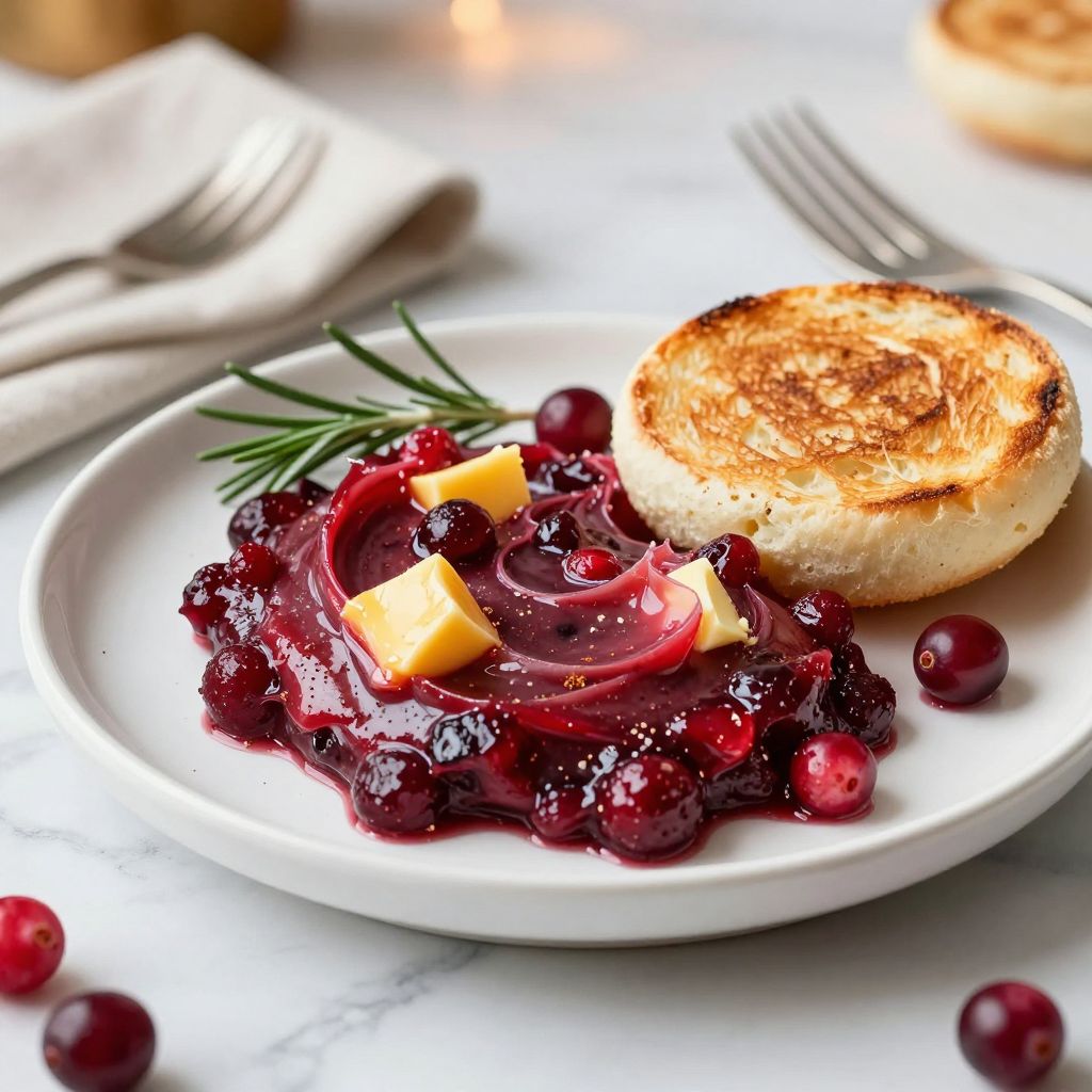 Cranberry butter finished spread