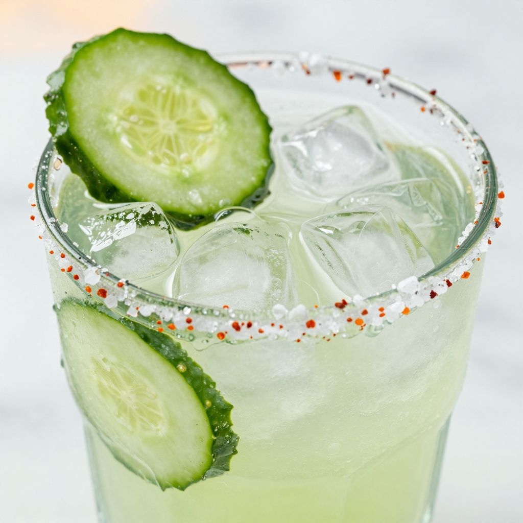 Cucumber Margarita Preparation