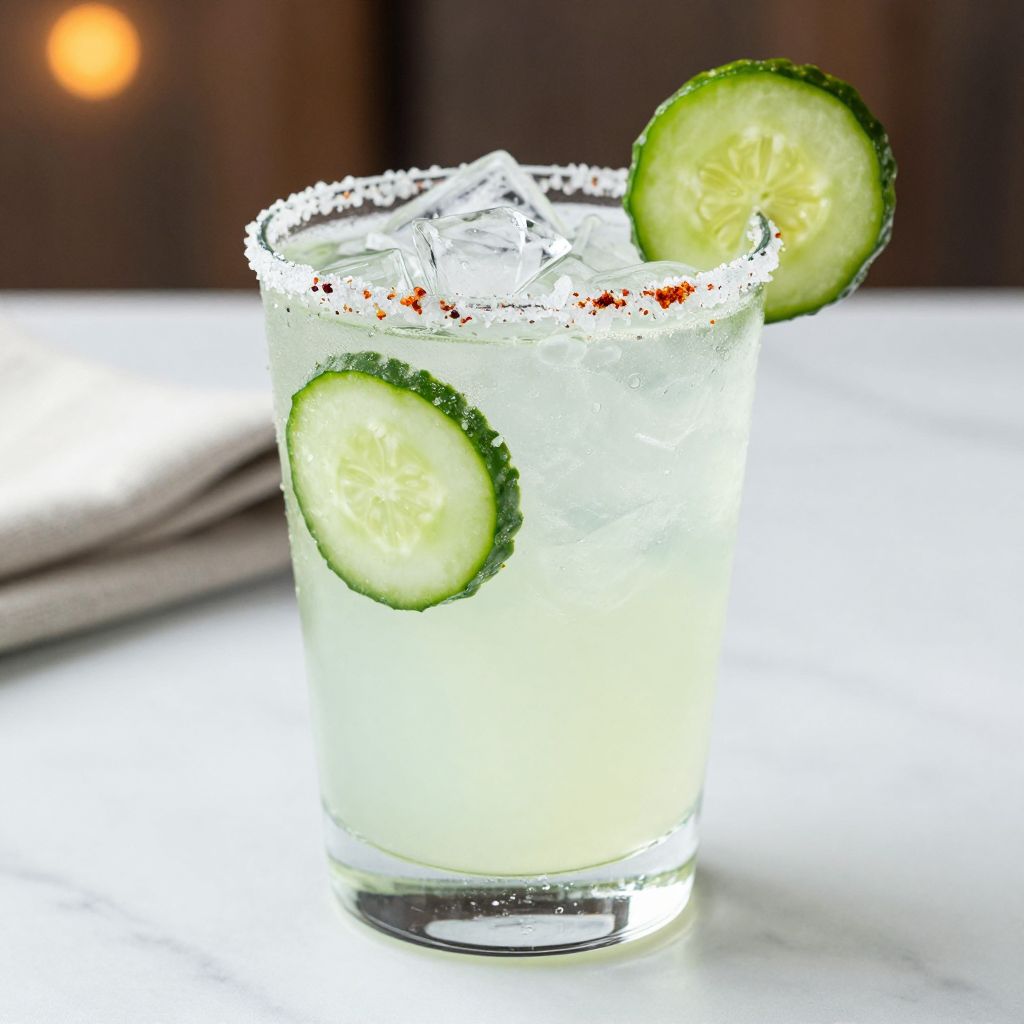 Cucumber Margarita Glass