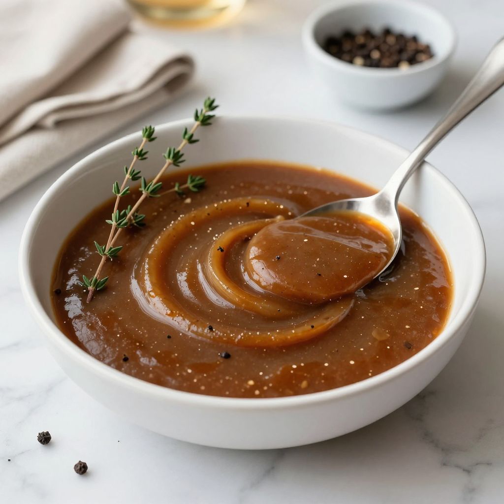 Easy Brown Gravy served image