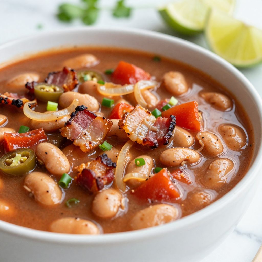 Easy Charro Beans Cooking Step