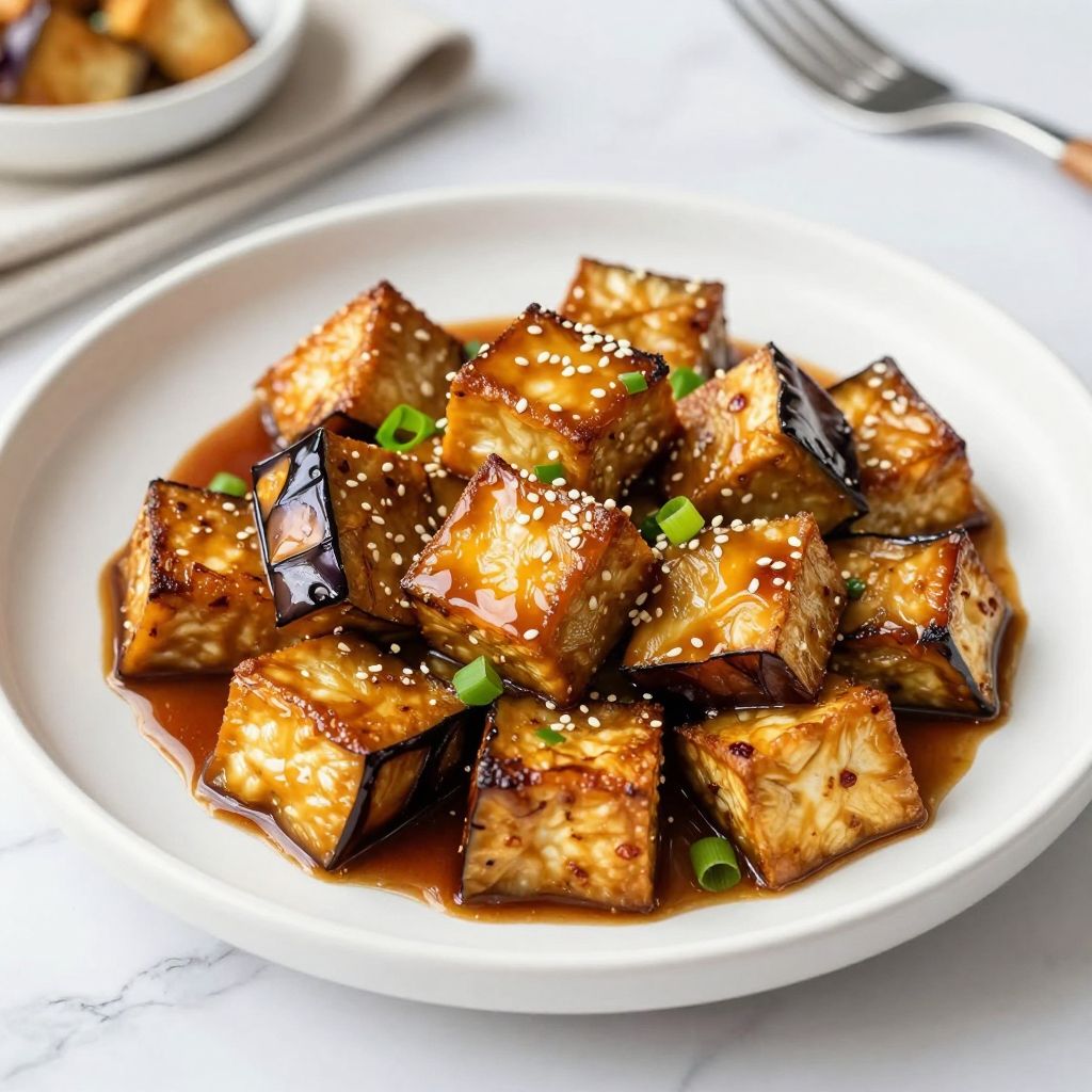 Finished eggplant tofu dish