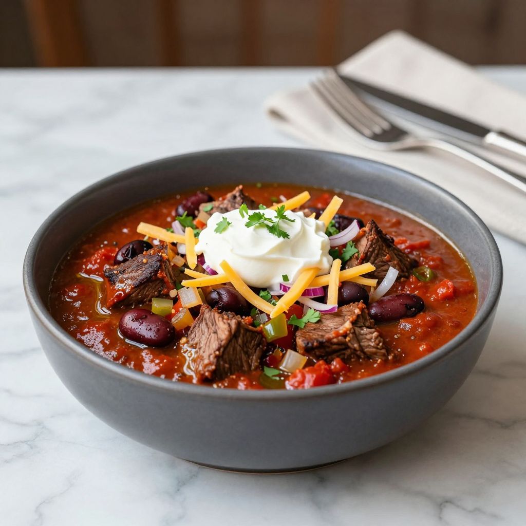 Finished Elk Chili
