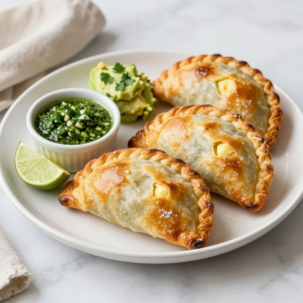 Baked flaky empanadas