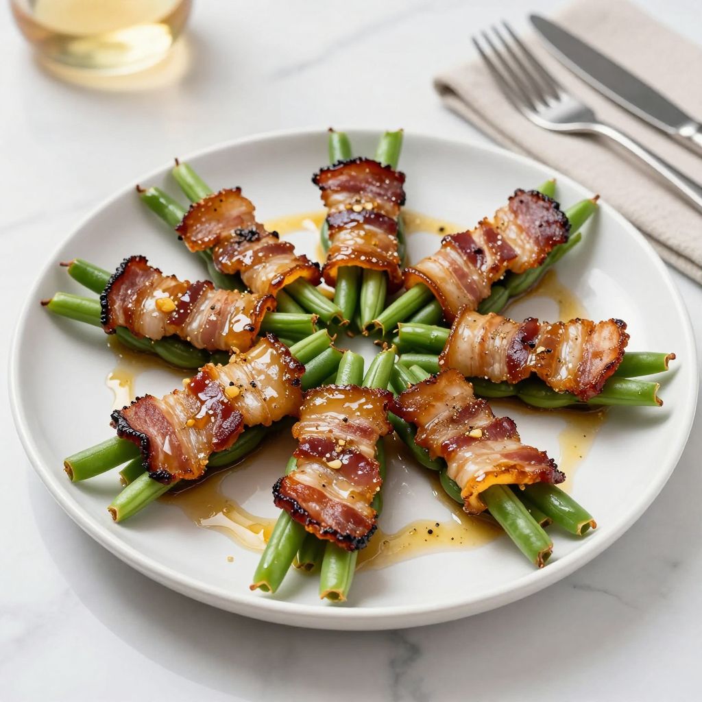 Green Bean Bundles Serving Image