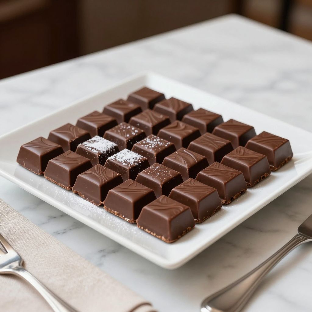 Cut pieces of Hershey fudge