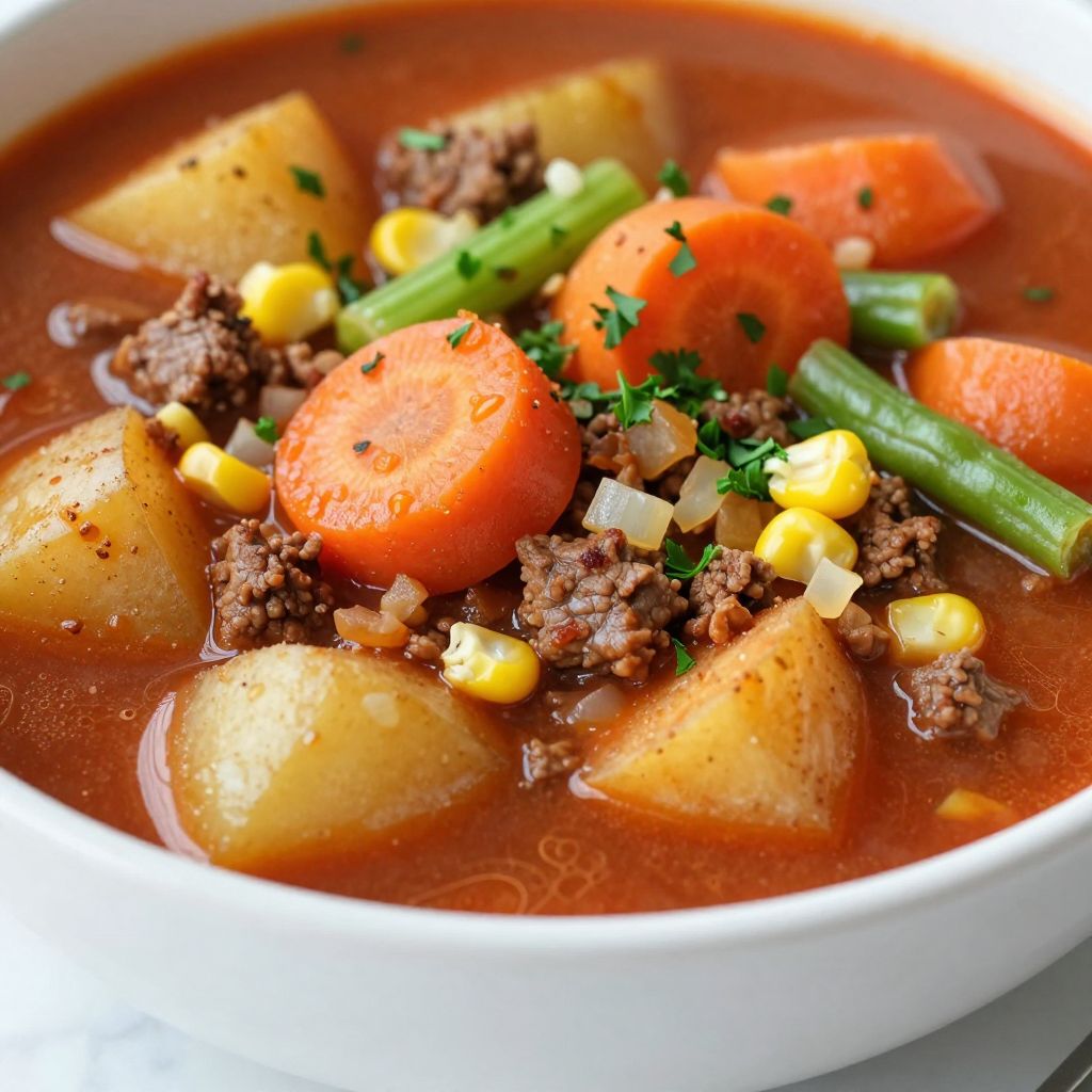 Hobo stew in Dutch oven