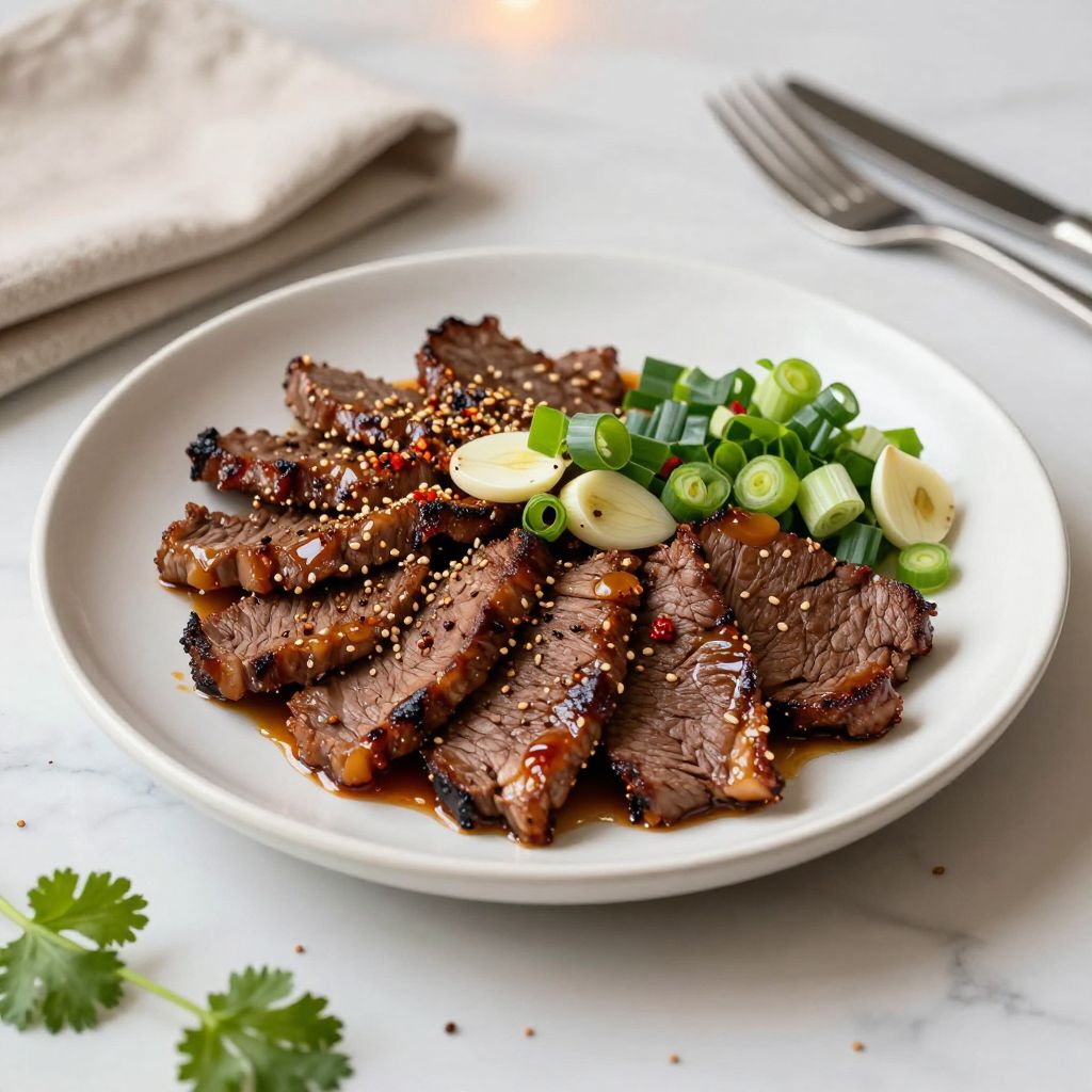 Korean BBQ marinade finished dish