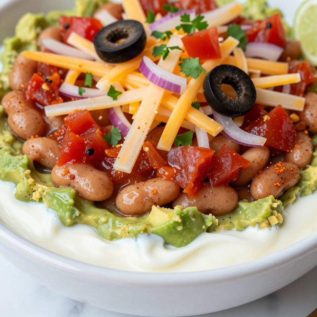 Layered Bean Dip Step Image