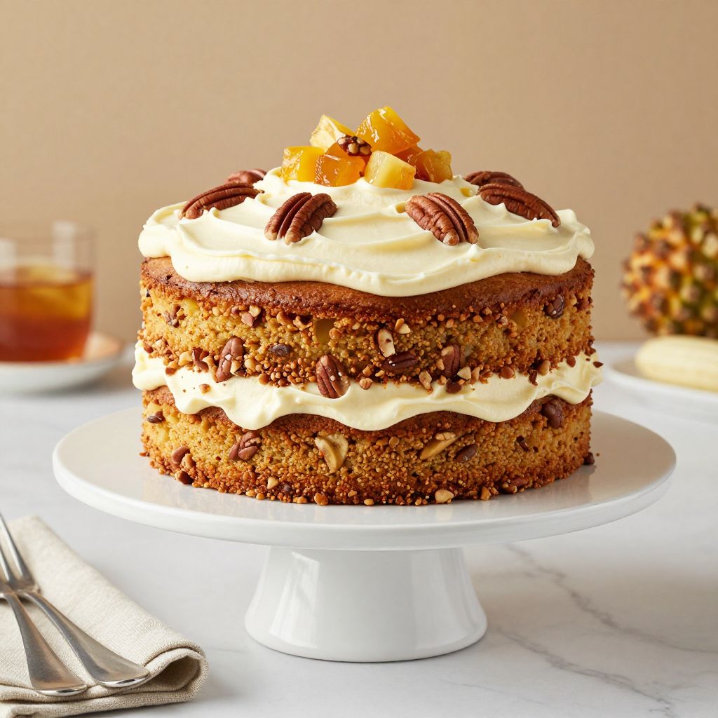 Sliced Old Fashioned Hummingbird Cake