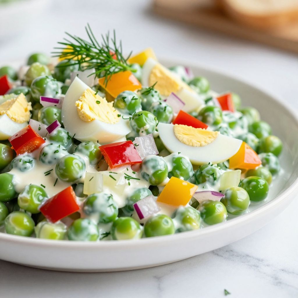 Pea salad step by step image