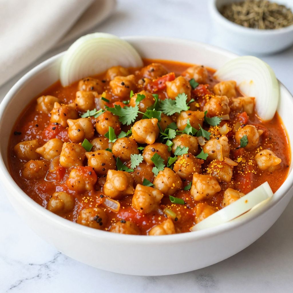 Punjabi Chole Finished Dish
