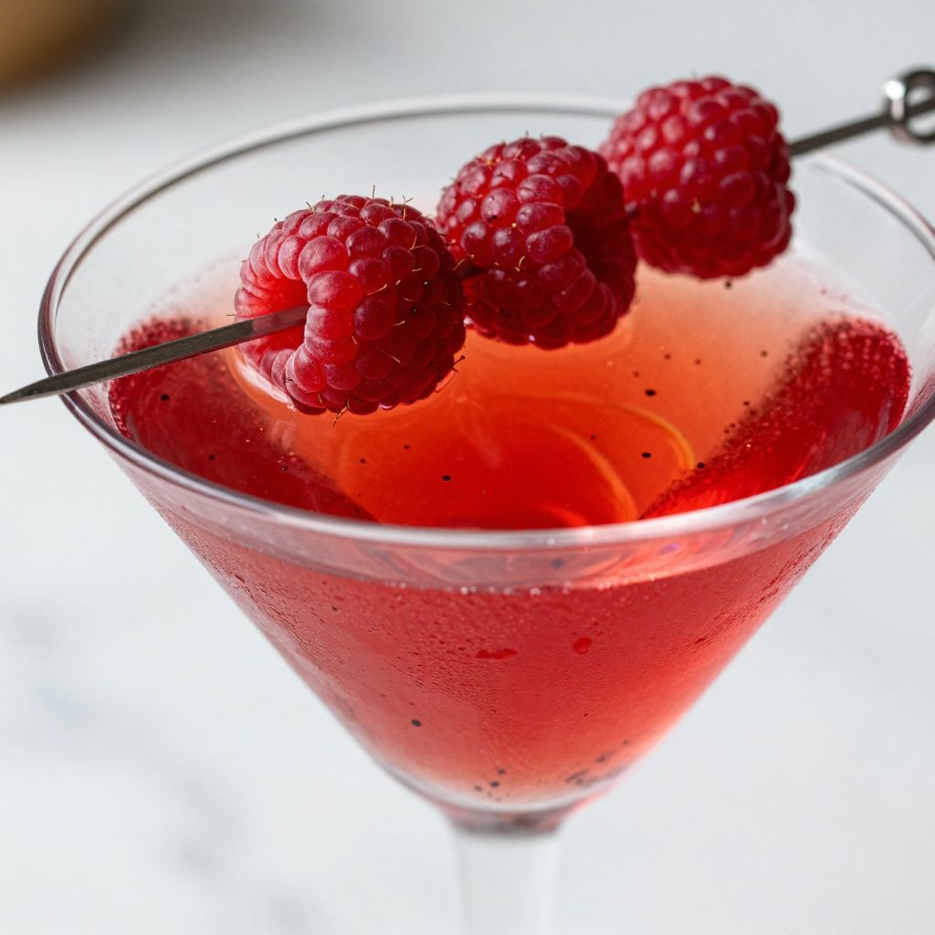Raspberry Martini Step by Step