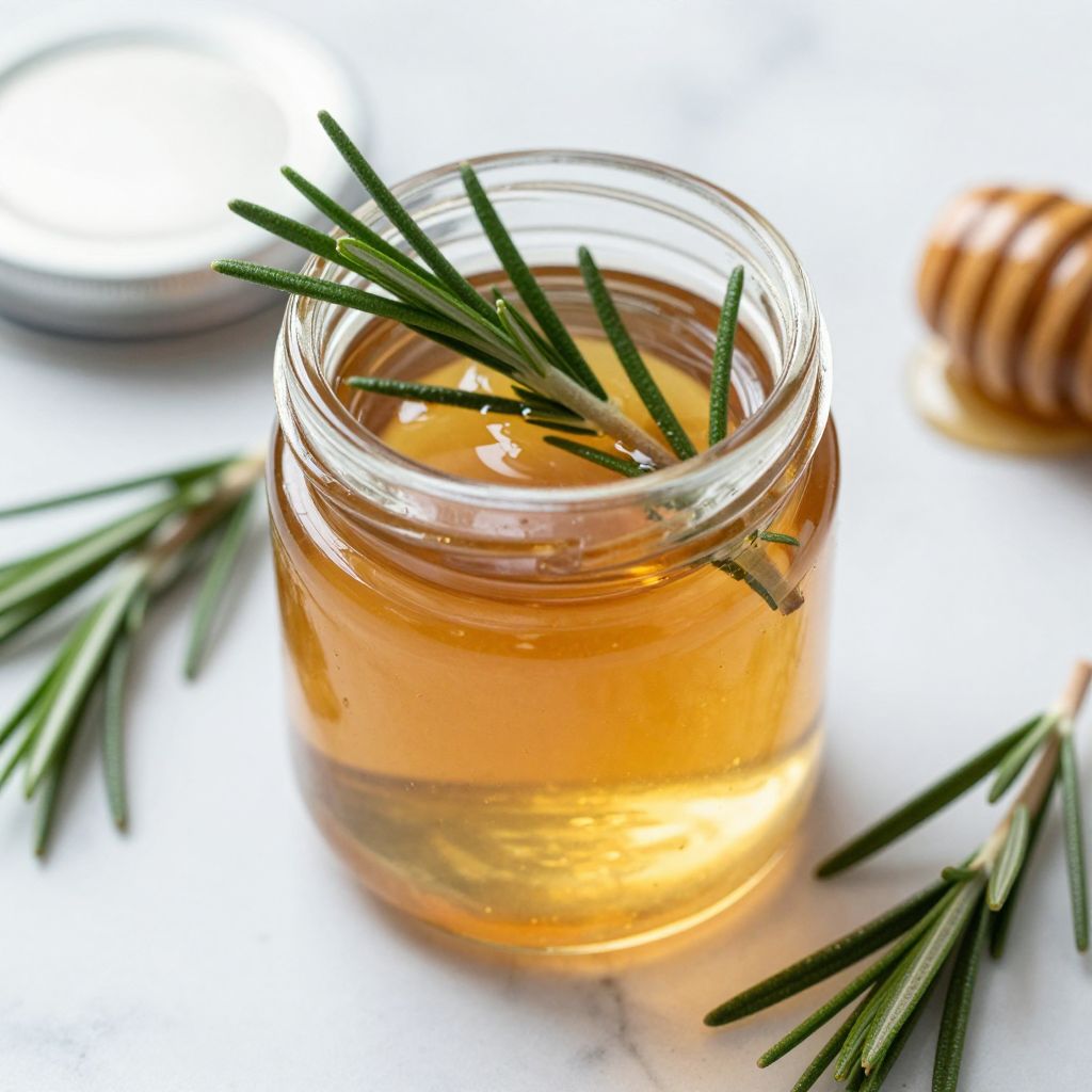 Rosemary Simple Syrup Step