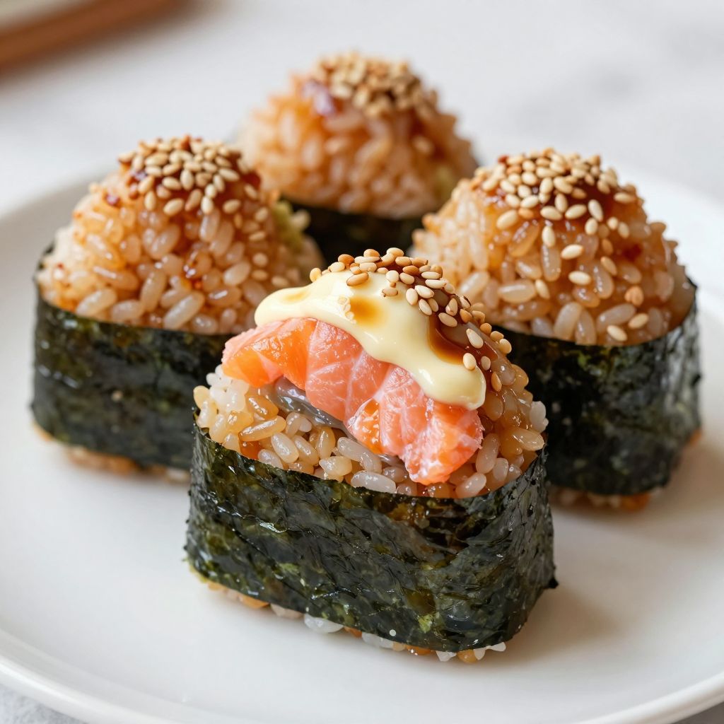 Salmon Onigiri Step by Step