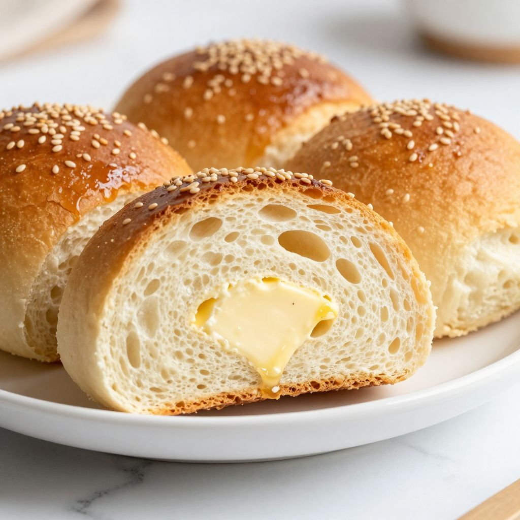 Sandwich rolls step by step