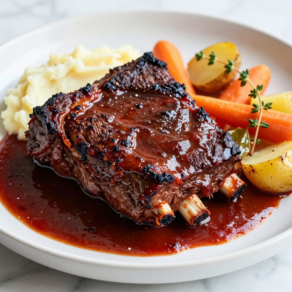 Short ribs in crock pot