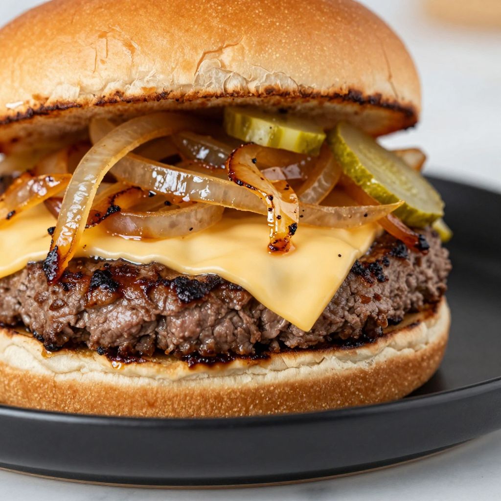 Smash Burger Cooking
