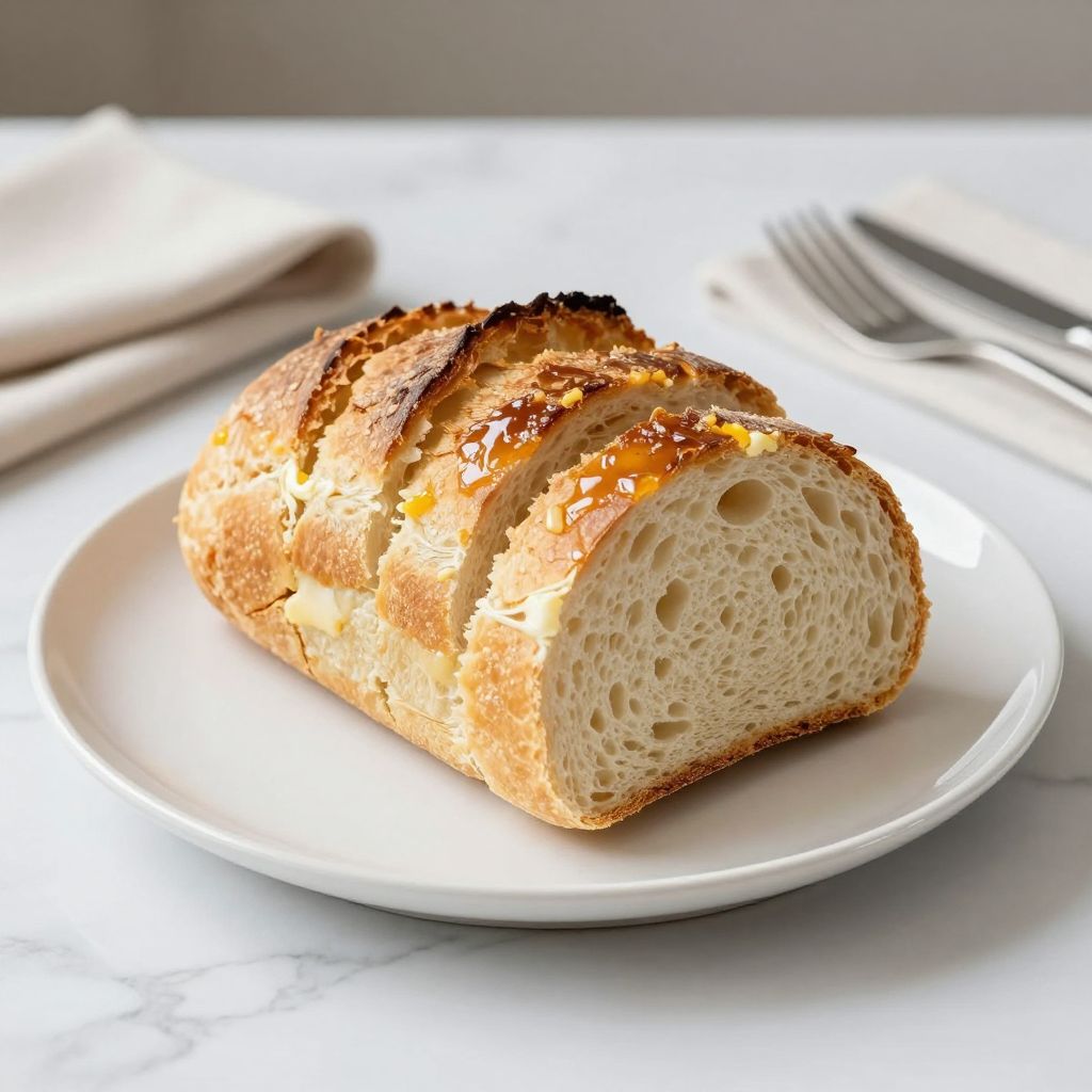 Soft sourdough sandwich bread finished loaf