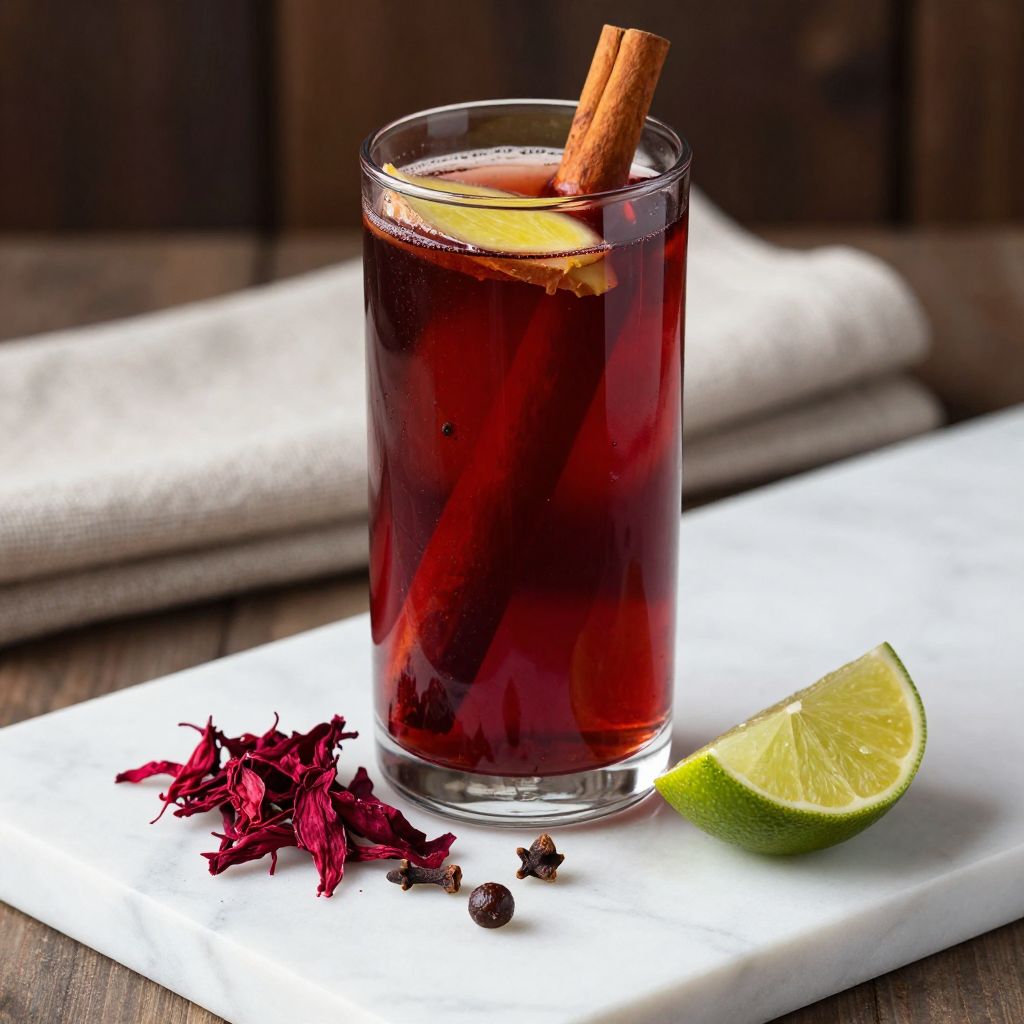 Served Sorrel Drink