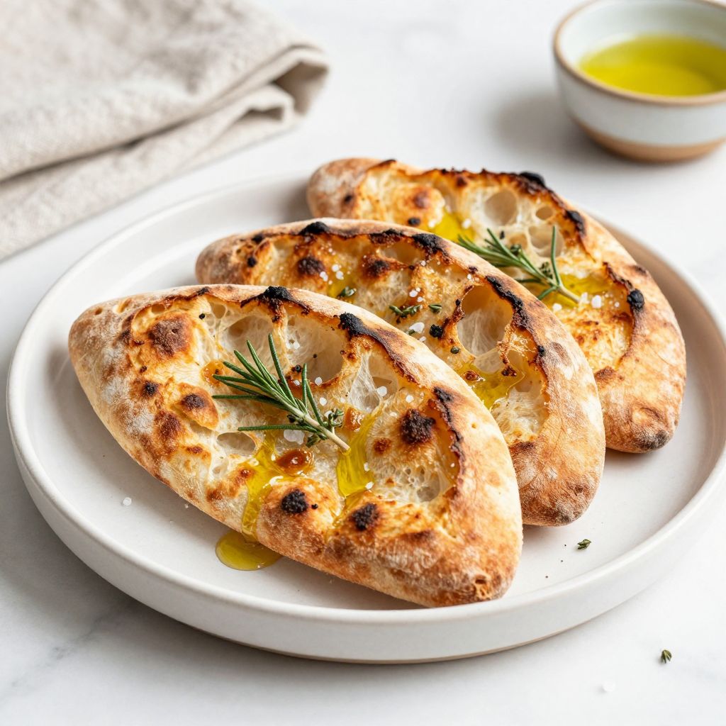 Finished sourdough flatbreads