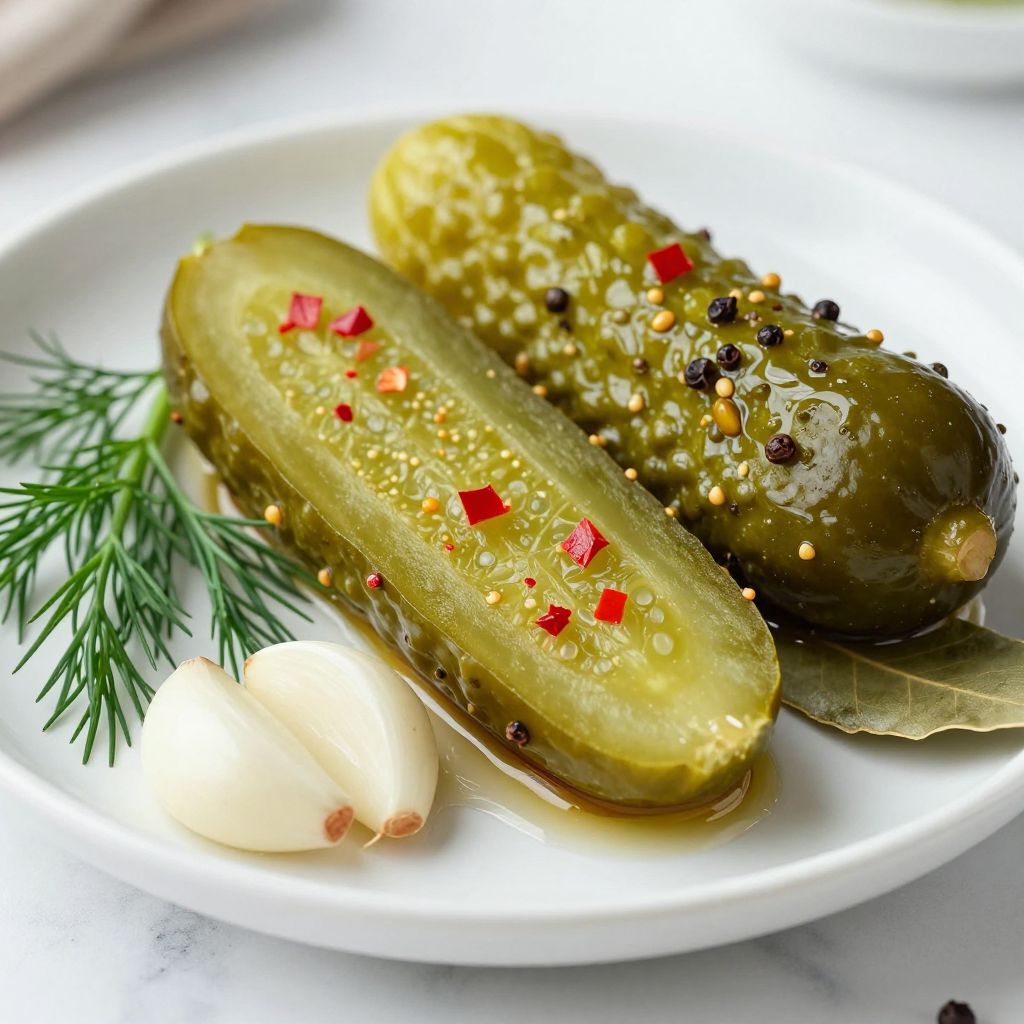 spicy dill pickle step by step image