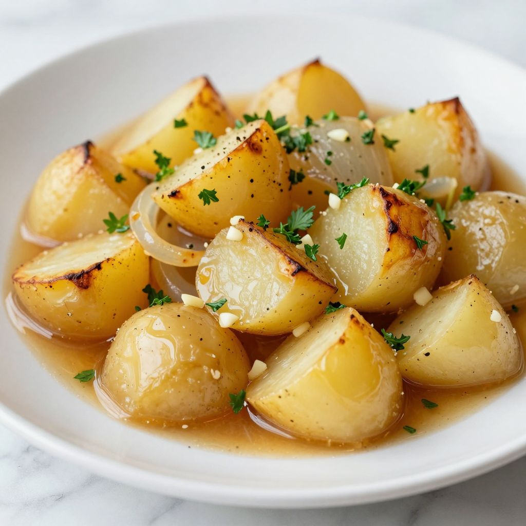 Stewed potatoes cooking step