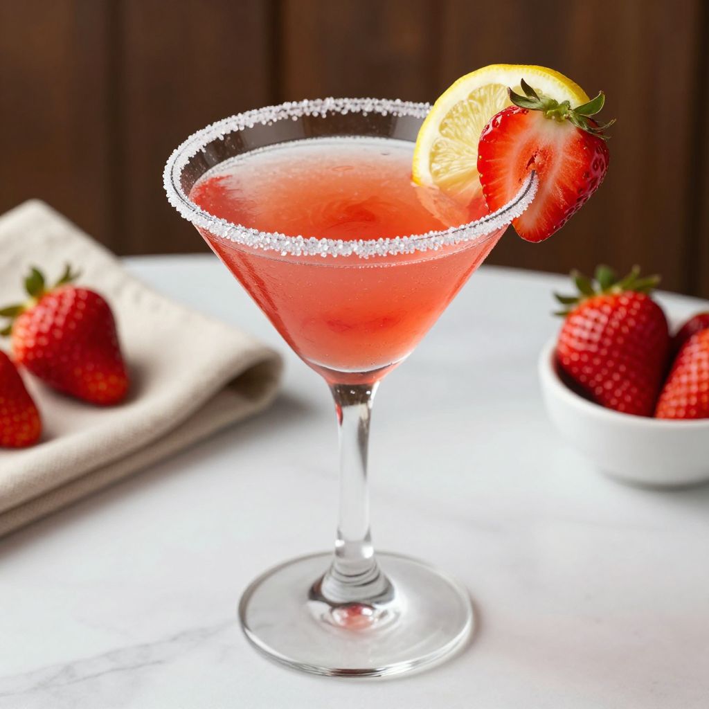 Strawberry Lemon Drop Garnish