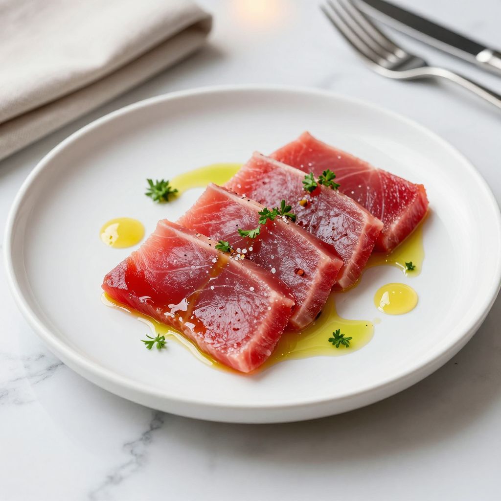 Final Tuna Crudo Dish