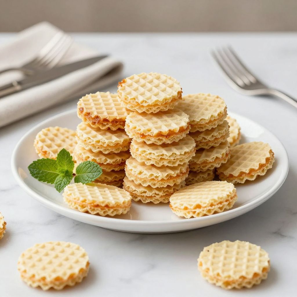 vanilla wafers on rack image