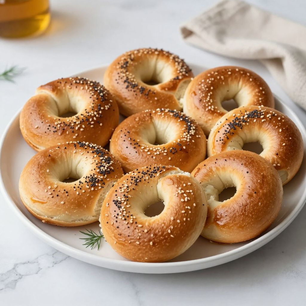 Yogurt Bagels Ready to Serve